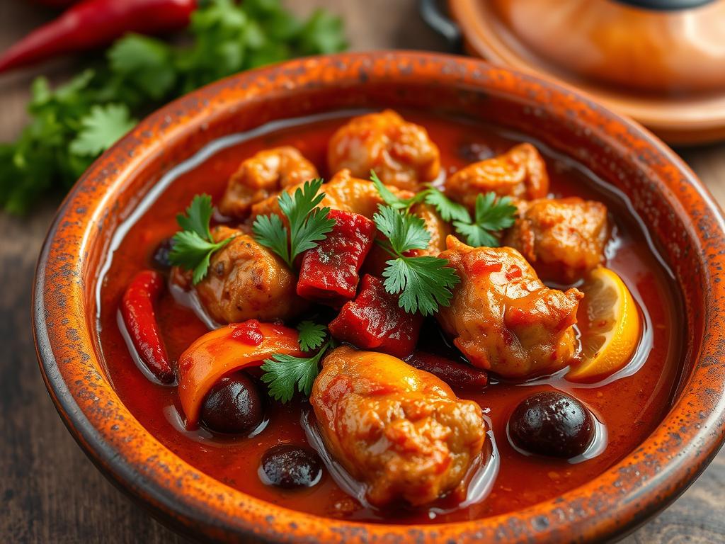 Tajine poulet halal version piquante Tajine poulet halal version piquante