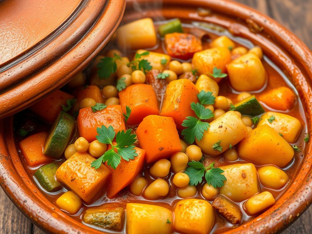 Tajine végétarien halal aux légumes Tajine végétarien halal aux légumes