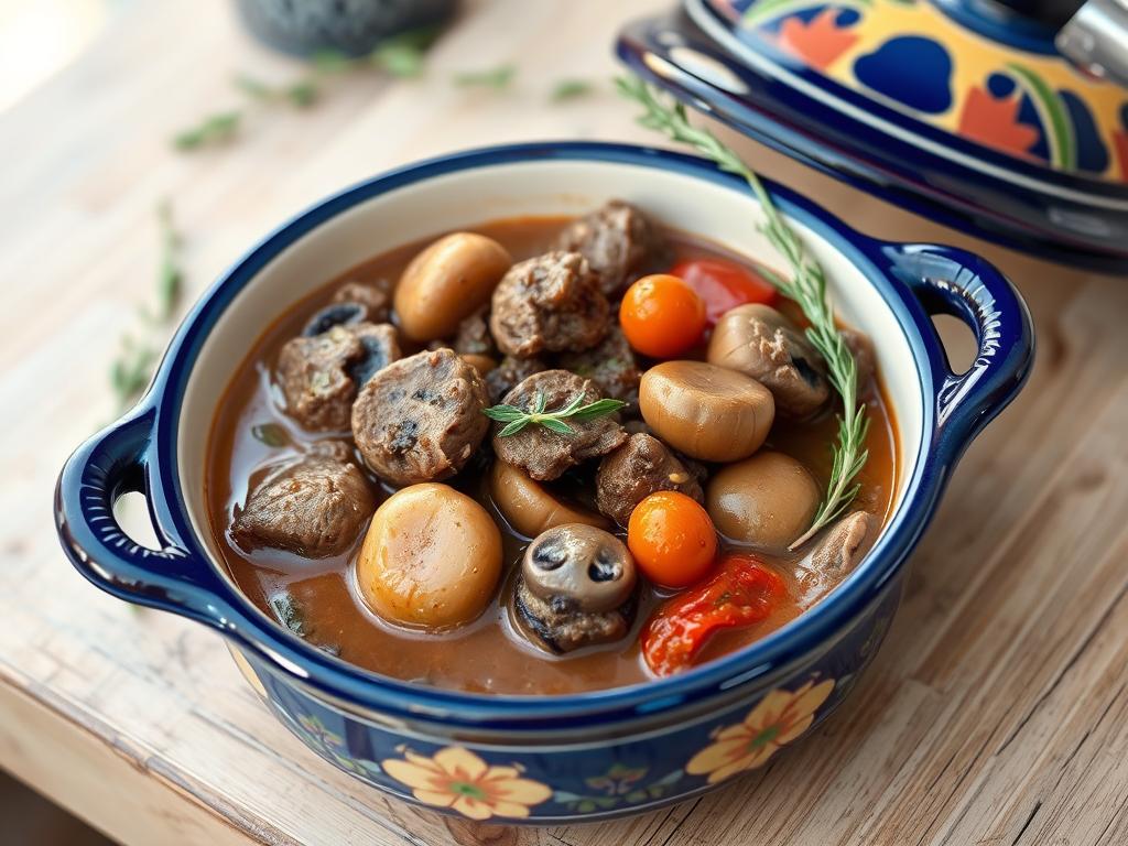 Daube niçoise aux champignons Daube niçoise aux champignons