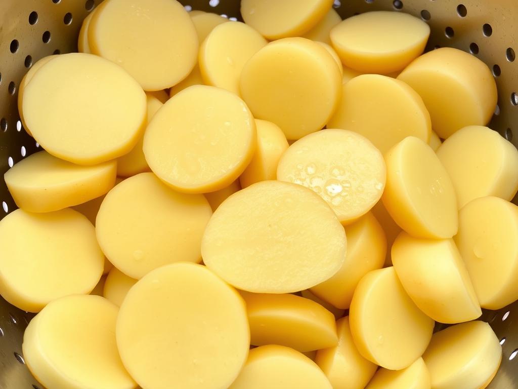 Pommes de terre coupées en rondelles pour recette viande hachée pomme de terre